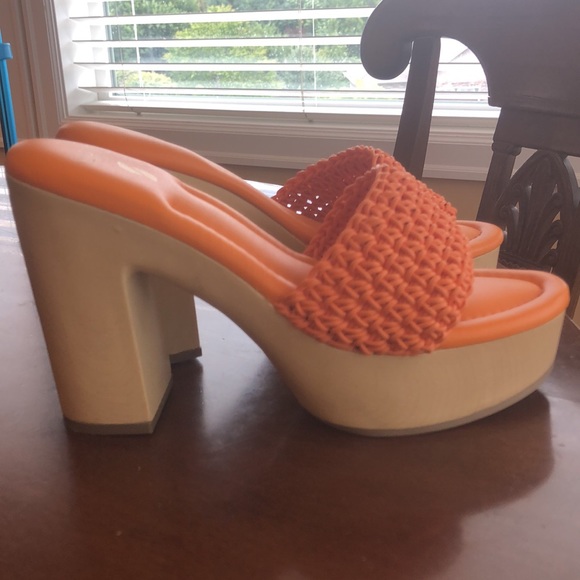 Orang weave Franco sarto weave platform sandal - Picture 1 of 7